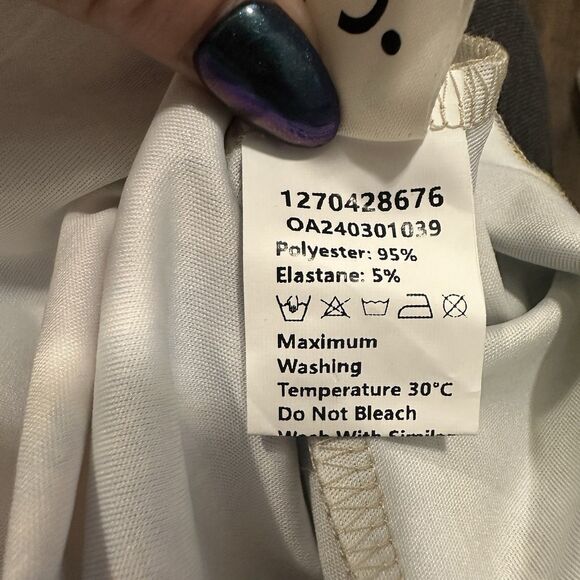 Y2K Strapless Floral Print Maxi Dress Ruffle Slit Cottagecore Boho Festival Sz L - Picture 10 of 16